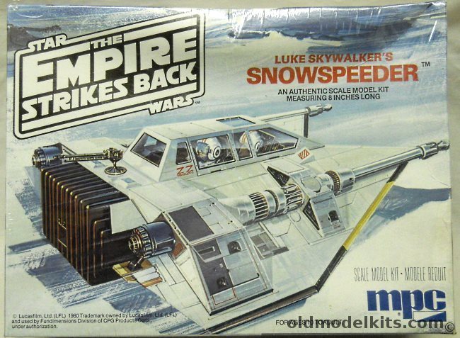 MPC Star Wars Luke Skywalkers Snowspeeder The Empire Strikes Back, 1-1917 plastic model kit